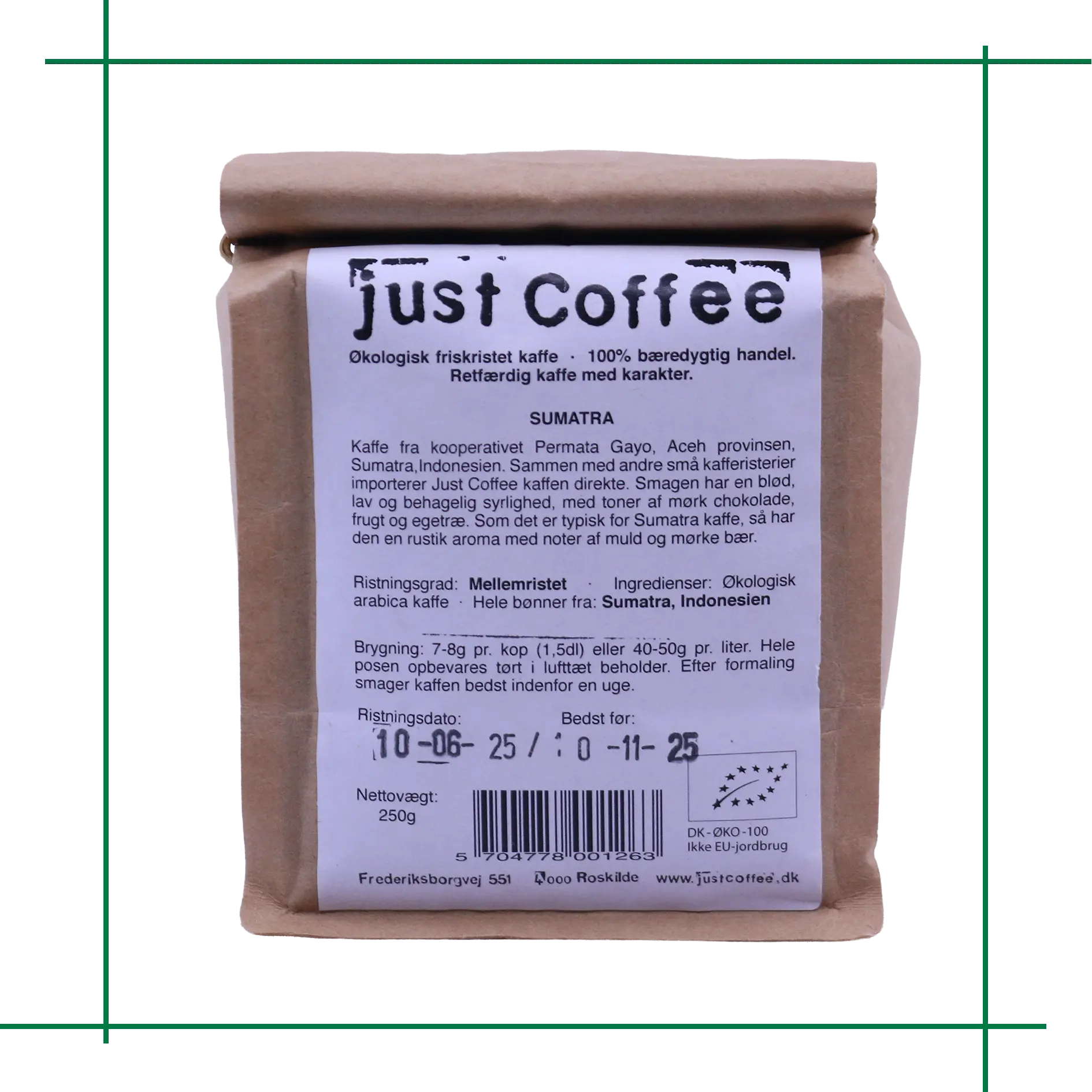Just Coffee - fra Sumatra - Billede 3
